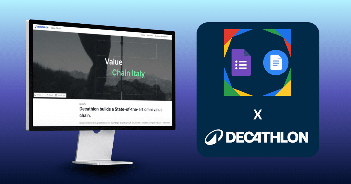 Decathlon Intranet Value Chain