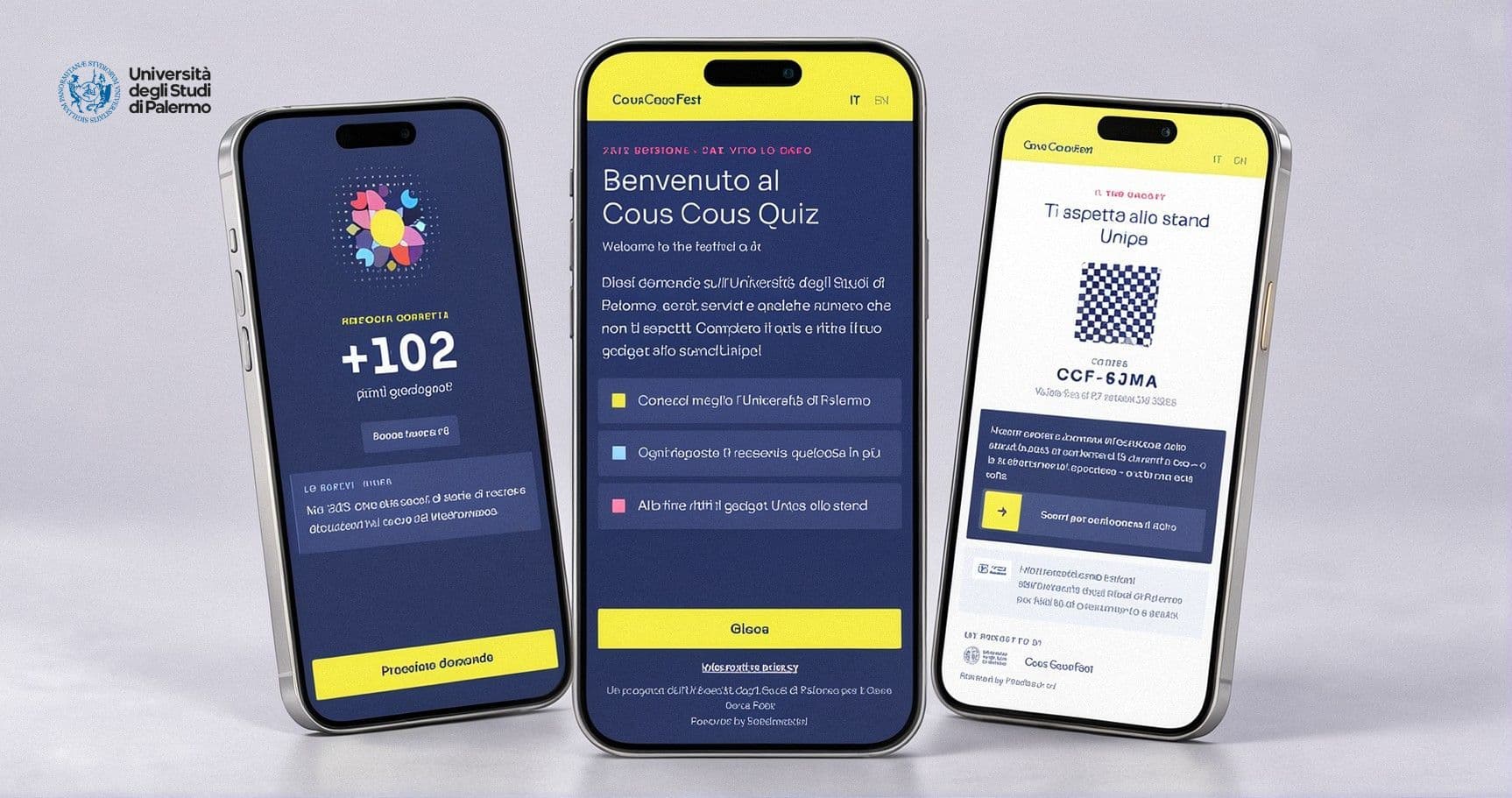 UNIPA al Cous Cous Fest - web app di gamification per eventi