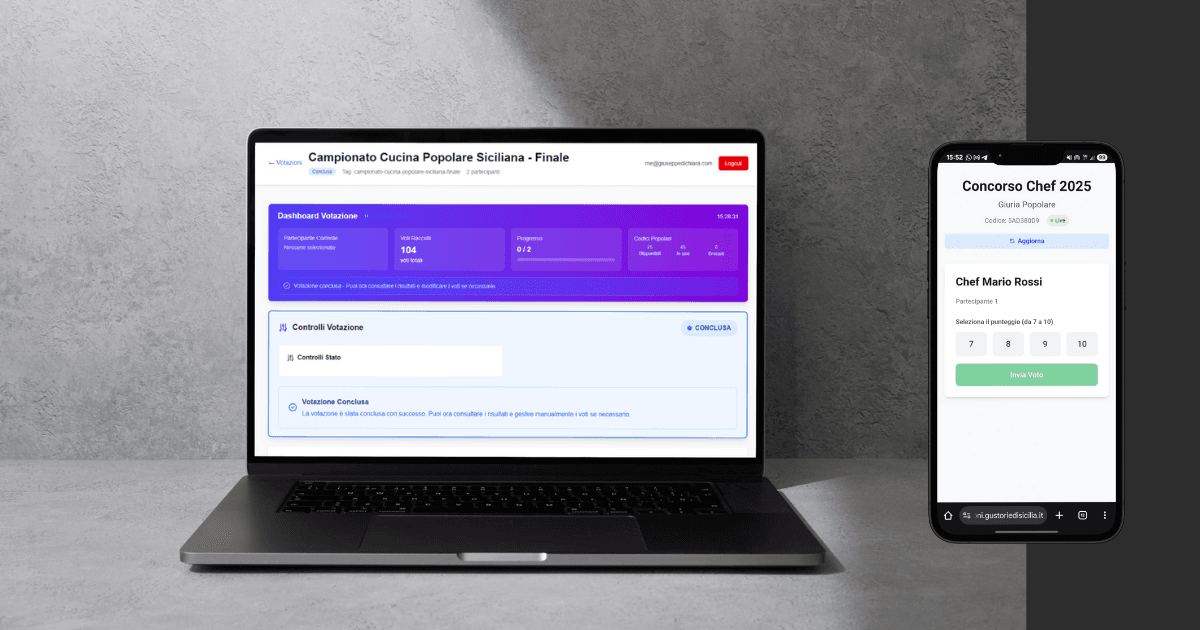 Webapp per funzionalità di voto realtime per eventi